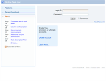 Tablet Screenshot of onlinetasklist.com